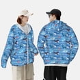 thumbnail image 6 of Haiem Blue Fish UPF 50+ Fishing Shirts for Men Long Sleeve UV Sun Protection Hoodie Non-Mask Outdoor Hiking Shirts, 6 of 9