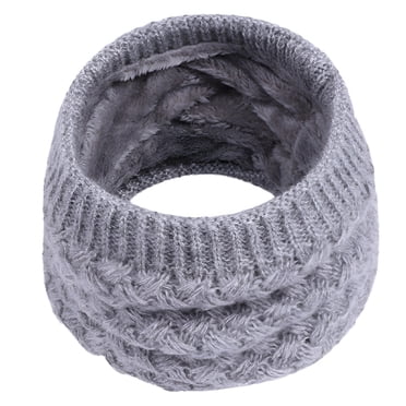 TELOLY 2026 New Kids Boys Girls Winter Scarf Thick Knit Scarves Toddler Neckerchiefs Lovely Kids Scarves(Gray,One Size)