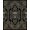 Black Gray Gold, Pattern 4, variant on ODIKA Damask Baroque Scroll Ornate Filigree Border Skull Gothic Skeleton Playful Pet Friendly & Kids Safe Bedside for Bedroom, Nursery, RV