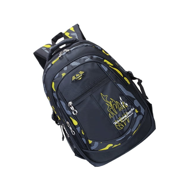 Qarigey a prueba de arañazos con textura para niños - Amplia aplicación y fácil de clasificar escolar Mochilas Amarillo