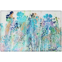 Karina Multi-color Contemporary Artistic Color Splash 1'8" x 2'6" Non-Skid Accent Rug