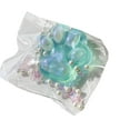 thumbnail image 2 of Handmade Cat Paw Soft and Fluffy for Stress Relief Kawaii Transparent Cat Paw Taba Soft Fidget Toys Party Favors Green, 2 of 4