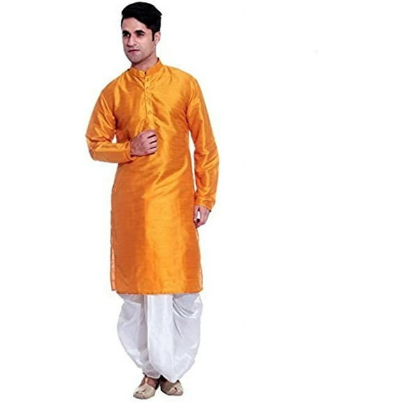 Royal Kurta Mens Cotton Silk Kurta Dhoti
