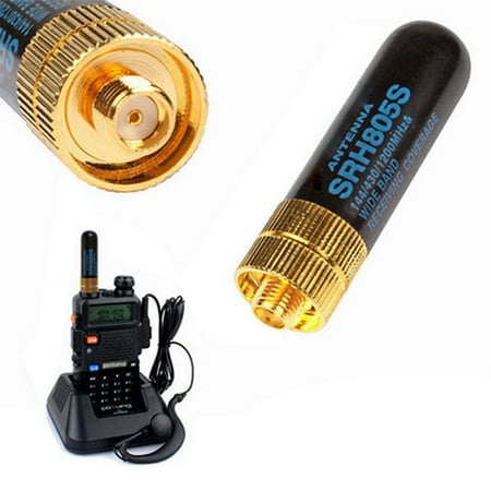 

QXKE Band Antenna Diamond SRH805S SMA-F for Baofeng GT-3 UV-5R BF-888s Ham Radio