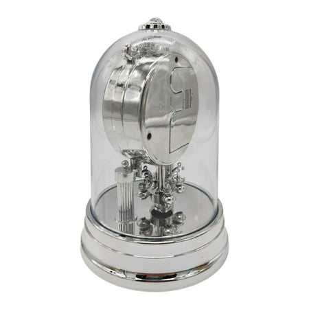 SIEYIO Retro Plastic Desk Clock Antique European Decorative Table Quiet Alarm Clock with Clear Clock Cover Mantel Clock Decors