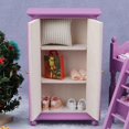 thumbnail image 5 of Armario de dormitorio morado shaofei Simulación de Armario en miniatura para decoración juguete para niños morado, 5 of 5