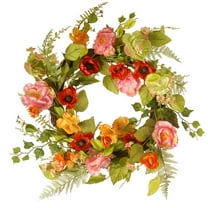 National Tree Artificial 22" Spring Flower Wreath