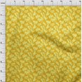 thumbnail image 3 of oneOone Rayon Yellow Fabric Florals Sewing Craft Projects Fabric Prints By Yard 56 Inch Wide, 3 of 4