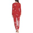 thumbnail image 4 of Conjunto de pijamas de dos piezas para mujer, ropa de casa de manga larga, suelta, informal, prendas de vestir, Navidad, otoño e invierno, envío directo, 4 of 4