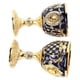 thumbnail image 3 of Vintage Wine Glass Zinc Alloy Elegant Decorative Retro Stemmed Glasses for Home Bar Party 2pcs Gold Blue, 3 of 3