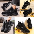 thumbnail image 6 of LAoutun Work Shoes for Men Steel Toe Shoes for Men Cushioning Steel Toe Construction Footwear Black, 6 of 6