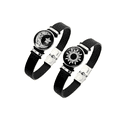 thumbnail image 1 of "2pz Pulseras Para Parejas De Sol Y Luna Brilla Oscuridad Belug Negro/blanco ", 1 of 5