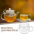 thumbnail image 3 of Strainer Filter Glass Cups Set Coffee Mugs Tea with Infuser Strainers for Loose Single Three Piece Suit, 3 of 6