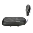 thumbnail image 1 of 1Pc Backrest Seat Leather Bike Rear Seat Accessory (Black), 1 of 5