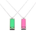 thumbnail image 1 of MasteelfCA 2 Pcs Double Rangée 4 Trous 8 Tons Instrument de Musique Harmonica Jouet Musical Éducatif pour Débutants Enfants (Vert + Rose), 1 of 7
