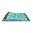 thumbnail image 2 of Ahgly Company Indoor Round Solid Light Blue Modern Area Rugs, 4' Round, 2 of 4