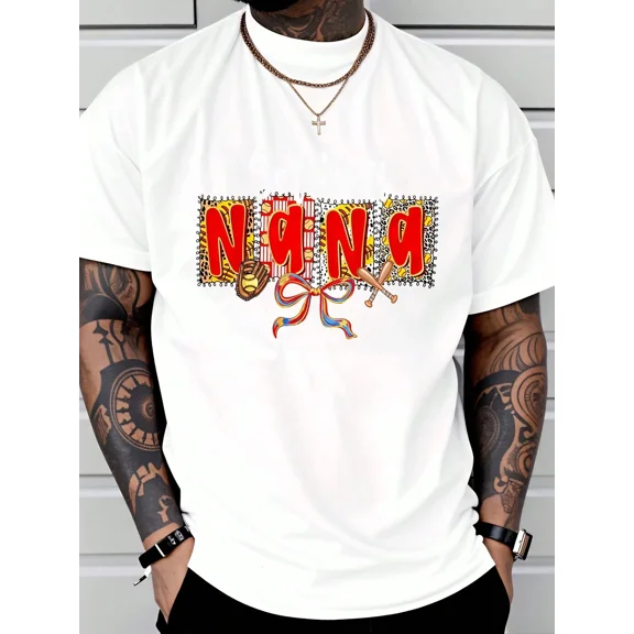 Nana Baseball Graphic Tee, Mothers Day Gift, Summer Casual Wear, For Grandma