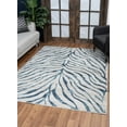 thumbnail image 3 of Elegance GC_CNC6006 Blue 2x3 ft Area Rug - Soft Polyester Accent Rug, Stain Resistant, Durable Jute Backing for High Traffic Homes &amp; Entryways, Made in Turkey, 3 of 6
