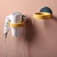 thumbnail image 1 of Support Mural pour Sèche-Cheveux, Jaune, 1 of 4
