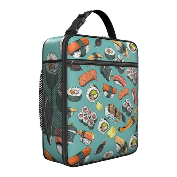 Premium Insulated Sushi Lunch Box for Men & - Reusable Lunch Bag with,Hour Temperature Retention, Compact & Lightweight Design for Office, Work, Picnic, Travel - Durable Lunch Tote for Adults.