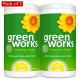 thumbnail image 1 of Clorox Green Works Cleaning Wipes, Simply Lemon, 75 Count, Multi-Pack of 2 Canisters, 1 of 5