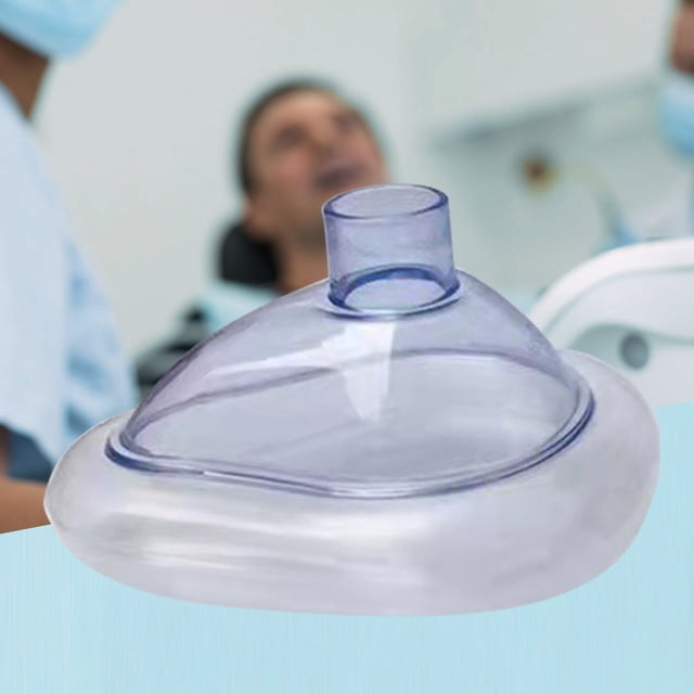 Dispositivo De Asfixia 1pc Dispositivo de asfixia CPR Primeros auxilios Máscara de respiración para acampar Senderismo (D Adulto)
