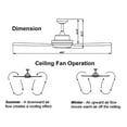 thumbnail image 6 of Delta Breez RioVista 72" 8 Blade Ceiling Fan with LED light & Remote, White, 6 of 11