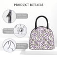 thumbnail image 4 of Balery Lavender Flowers Pattern Lunch Bag Women, Lunch Box, Lunch Bag, Small Leakproof Lunch Tote Large Capacity Reusable Insulated Cooler Lunch Container-One Size, 4 of 6