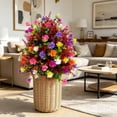 thumbnail image 2 of CY5O5ee 1PCS Artificial Flowers for Outdoors 17.7in Artificial SpikePlants Flowers Colorful Flowers Spring Decor for Porch Patio Home Yard Garden Window Box Pot Planters, 2 of 7