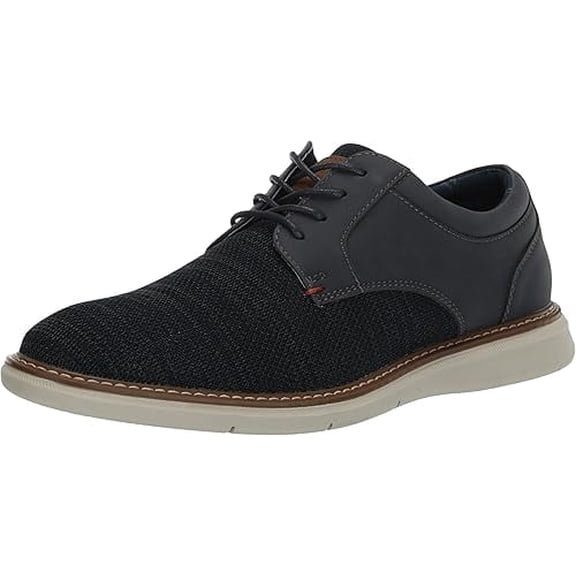 Nunn Bush® Chase Knit Men's Oxford Shoes Color: Navy Multi