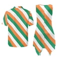 thumbnail image 7 of Psesaysky St. Patrick's Day Couples Matching Outfit Irish Flag Print Mens Dressy Shirts or Women Sleeveless Sundress with Pockets Flared Tank Dress and Short Sleeve Shirts, 7 of 7