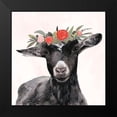 thumbnail image 2 of Borges, Victoria 20x20 Black Modern Framed Museum Art Print Titled - Garden Goat III, 2 of 5