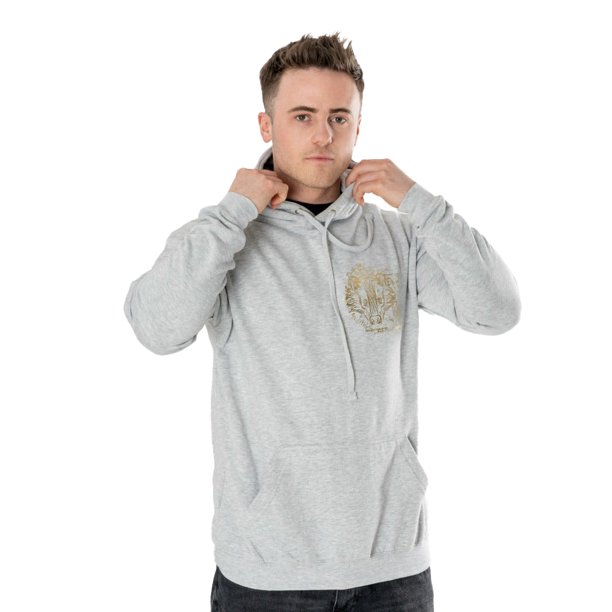 Harry Potter - Sudadera Zodiac Hufflepuff para Adultos Unisex (Gris Jaspeado)
