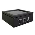 thumbnail image 1 of Bag Organizer Wooden Tea Box for Creamers Black, 1 of 8