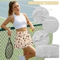 thumbnail image 6 of Xoenoiee Cactus Cow Horse Hat Boots Scarf Print Pleated Tennis Skirts for Women High Waist Golf Skort with Built-in Shorts Breathable Athletic Skorts, 2XL, 6 of 6