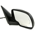 thumbnail image 3 of MIRROR Compatible For 2003-2006 Chevrolet Tahoe 2007 GMC Sierra 3500 Classic Right Passenger Heated Power Glass Folding In-glass Signal Light With memory Paintable, 3 of 5