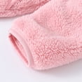 thumbnail image 6 of GYRATEDREAM Toddler Girls Boys Simple Stand Collar Plush Coat Baby Kids Solid Full Zip Warm Jacket Children Thicken Faux Furry Fleece Casual Tops for 2-11 Years, 6 of 8