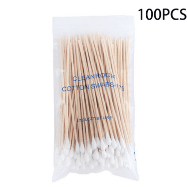 XIRQI 100 Pieces Cotton Swabs,Single-Head Cotton Swabs for Ears,Disposable Cotton Sticks