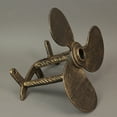 thumbnail image 5 of Zeckos Bronze Cast Iron Boat Propeller Wall Mounted Garden Hose, 5 of 7