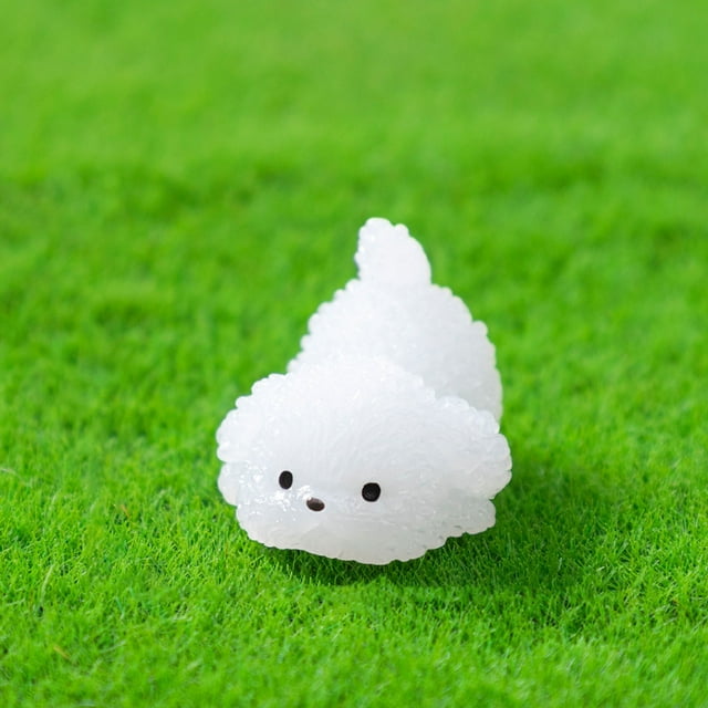 Glow In Dark Miniature Resin Puppy Figurines Cute Dog For Micro Bonsai,It Glows Automatically In The Dark And Is Available In Six Sizes. Tall Metal Bed Frame Full Sized Bed Frames Couples Statue Big
