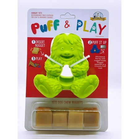 UPC: 0761062208529 | Yeti Puff and Play Dog Toy Interactive Nuggets Treats Dispenser Puzzle  Fun Stimulating Chew Toy for Teething  Behavior Training  Anxiety Calming  for Light to Moderate Chewers  Green