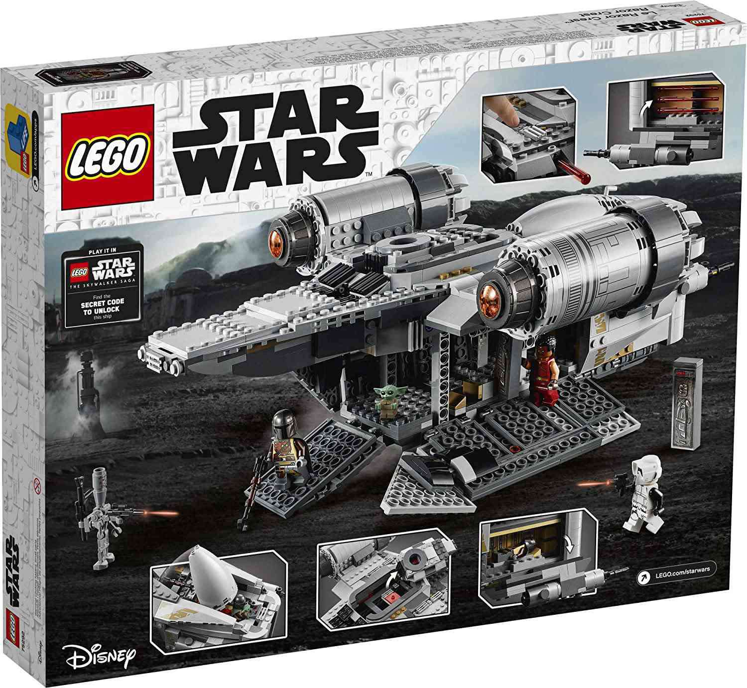 Pre-Owned LEGO Star Wars The Mandalorian The Razor Crest 75292 Building Kit (1,023 pieces)