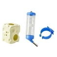 thumbnail image 1 of S SERENABLE Distributeur d'Eau en Forme de Fromage pour Hamster avec Support pour Réservoir en Verre Design 2 en 1 Beige, 1 of 9