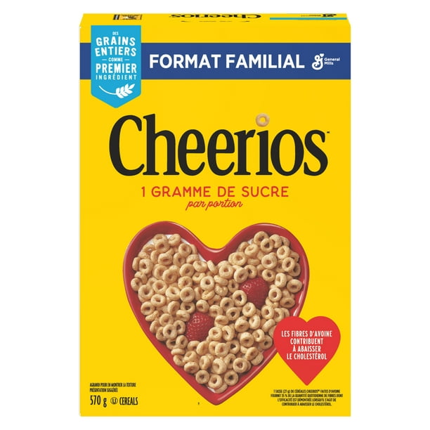 Honey Nut Cheerios Breakfast Cereal, Whole Grains, 430 g, 430 g 