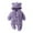 Purple, variant on XIMIN Baby Unisex Flannel Bear Ears Heart Onesie Pajamas Zip Up Long Sleeve Outfits Fall Winter Fleece Coat Onesie Hooded Romper Jumpsuit Warm Outwear