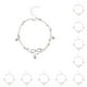 thumbnail image 3 of Sonducket Niñas tobillera pie adorno pies cadenas para vestido decoración perla/8 formas plata Perla/forma 8 Plata 10piezas, 3 of 6