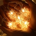 thumbnail image 5 of Morttic Battery Powered Mini Star String Lights, 16ft 50 LED Fairy Christmas Decorative Lights for Patio Garden Home Party Wedding Decor, Warm White, 5 of 8