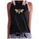 thumbnail image 1 of Moda casual mujer sin mangas impreso damas o-cuello tops chaleco camiseta Pompotops lopia989780, 1 of 5