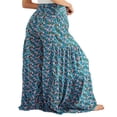 thumbnail image 2 of Boho Pantalons de Plage pour Femmes Taille Haute Décontractée Ample Jambe Large Droite Imprimée, 2 of 6