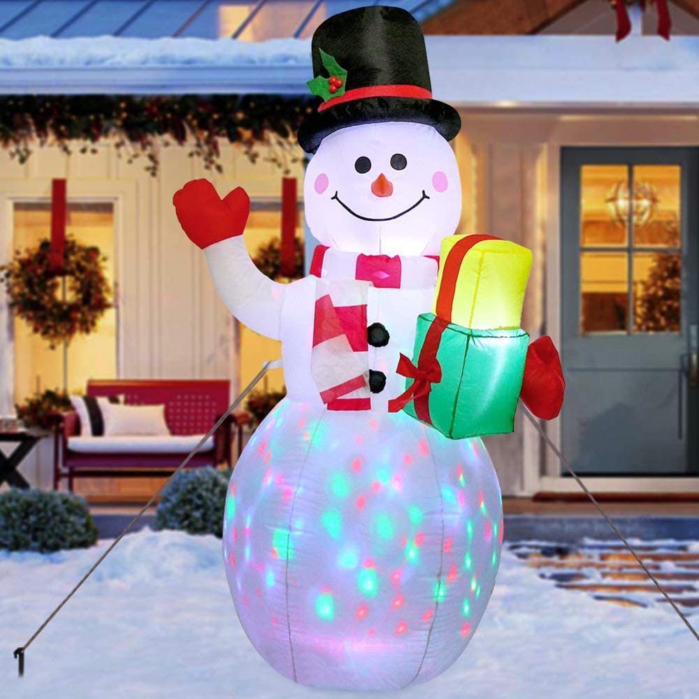 AerWo 5ft Christmas Inflatables Blow Up Yard Decorations, Snowman Xmas